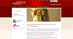 Desktop Screenshot of musik.kloster-michaelstein.de