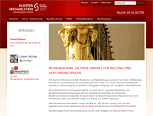 Tablet Screenshot of musik.kloster-michaelstein.de